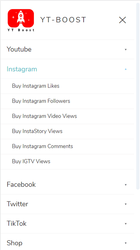 cómo comprar seguidores en instagram paso 2 en el sitio web yt-boost