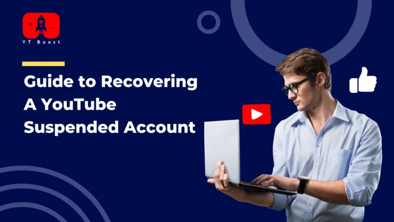 how to recover YouTube suspended account