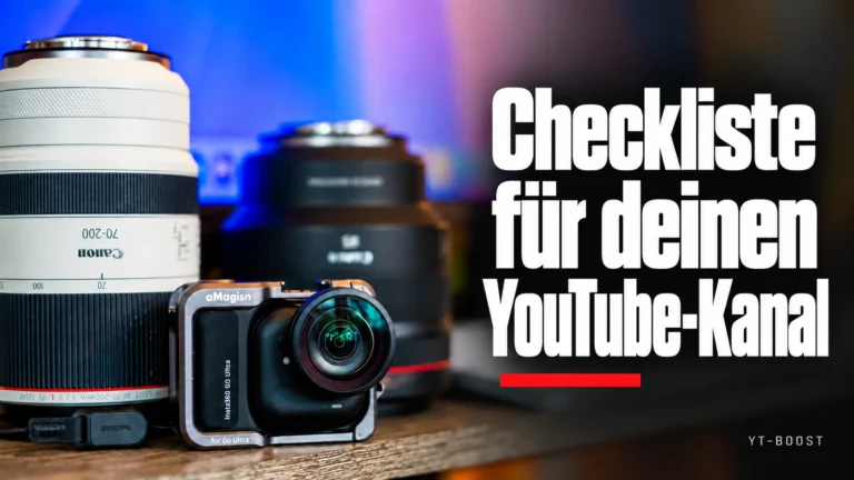Checkliste für deinen YouTube-Kanal