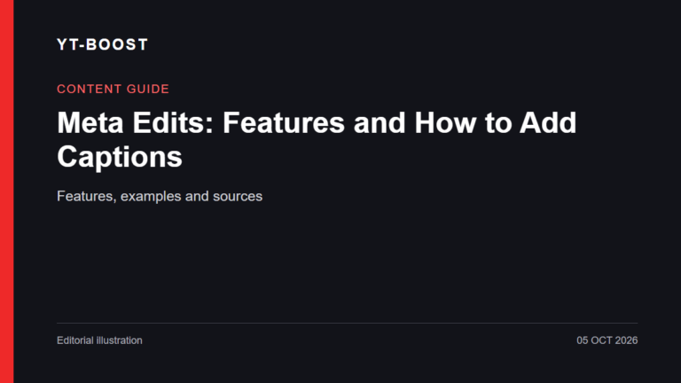 Editorial illustration: Meta Edits: Features and How to Add Captions