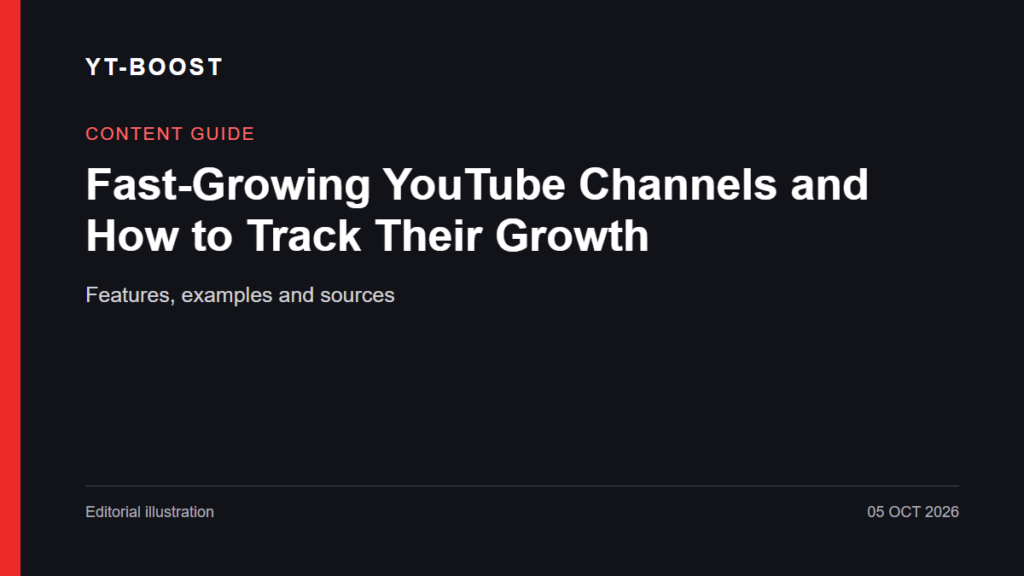 Editorial illustration: Fast-Growing YouTube Channels and How to Track Their Growth