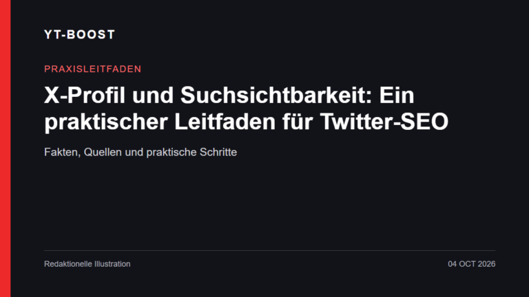 Redaktionelle Illustration: X-Profil und Suchsichtbarkeit: Ein praktischer Leitfaden für Twitter-SEO