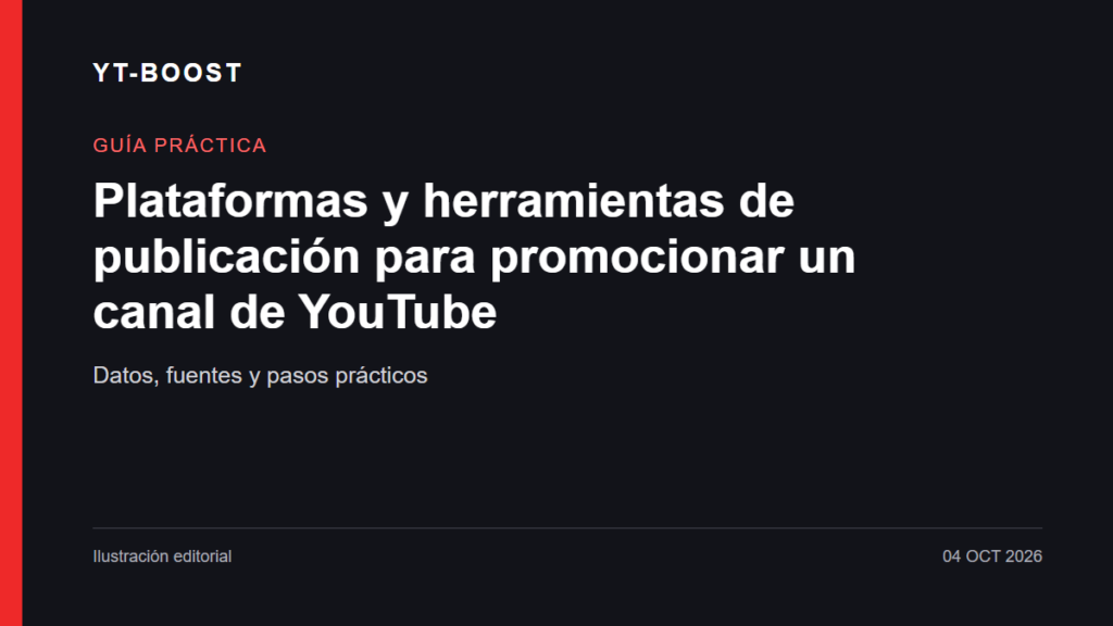 Ilustración editorial: Plataformas y herramientas de publicación para promocionar un canal de YouTube